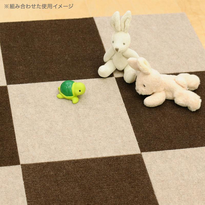 吸着 タイルマット ぴたQ 30×30cm 9枚入 /ブラウン/ベージュ/グリーン