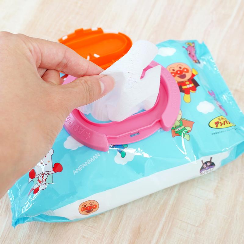 終売：ドキンちゃん ウェットティッシュ フタ 1個 ＆ ノンアルコール 除菌シート 9個 セット ベビー キッズ 赤ちゃん ベビー用品 キャラクター | LEC | 04