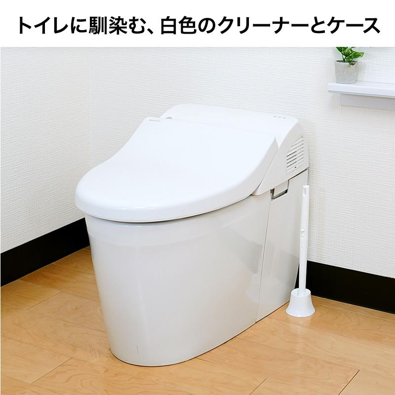 トイレブラシ トイレ掃除 流せるトイレブラシ 洗剤入 流せる トイレ トイレ掃除グッズ 使い捨て ブラシ 便器掃除ブラシ 激落ちくん 本体＋クリーナー15個 レック | LEC | 09