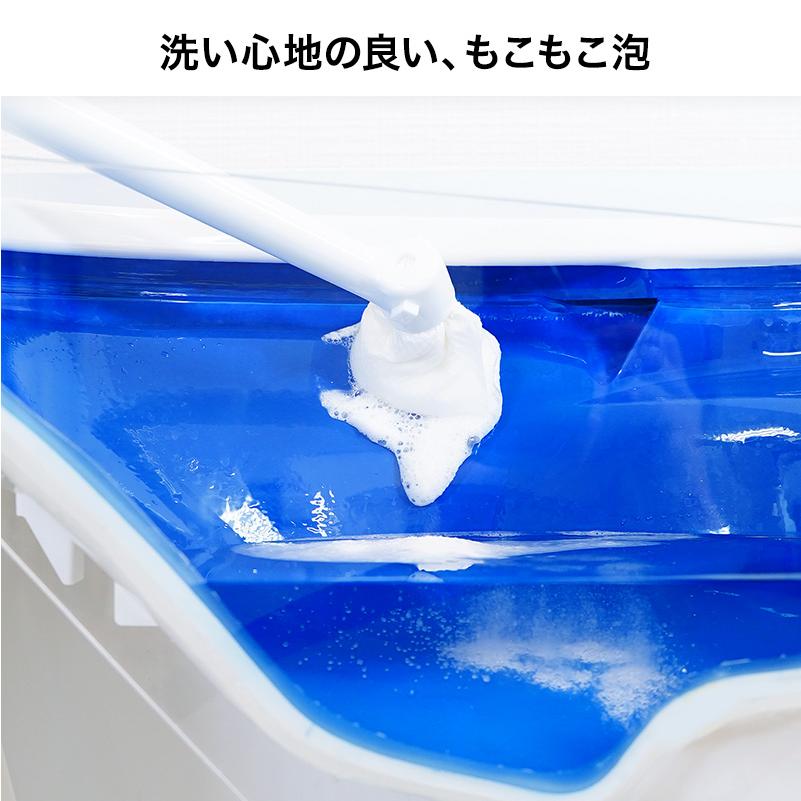 トイレブラシ トイレ掃除 流せるトイレブラシ 洗剤入 流せる トイレ トイレ掃除グッズ 使い捨て ブラシ 便器掃除ブラシ 激落ちくん 本体＋クリーナー15個 レック | LEC | 10