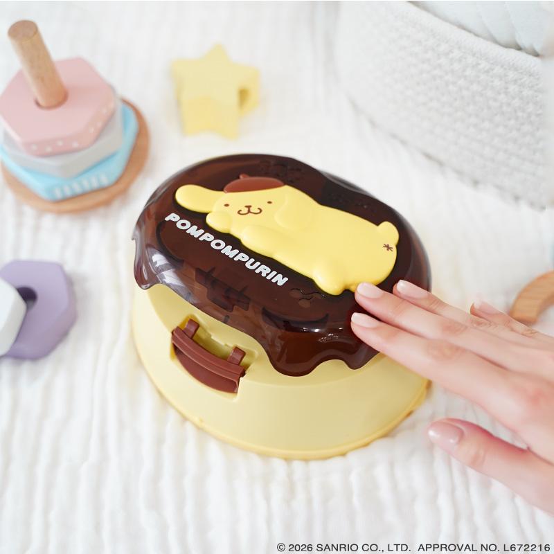 サンリオ ポムポムプリン ウエッティシュケース(ウェットティッシュ1個入)+手口ふき9個セット ウエットティッシュ ノンアルコール 日用品 レック lec | LEC | 10