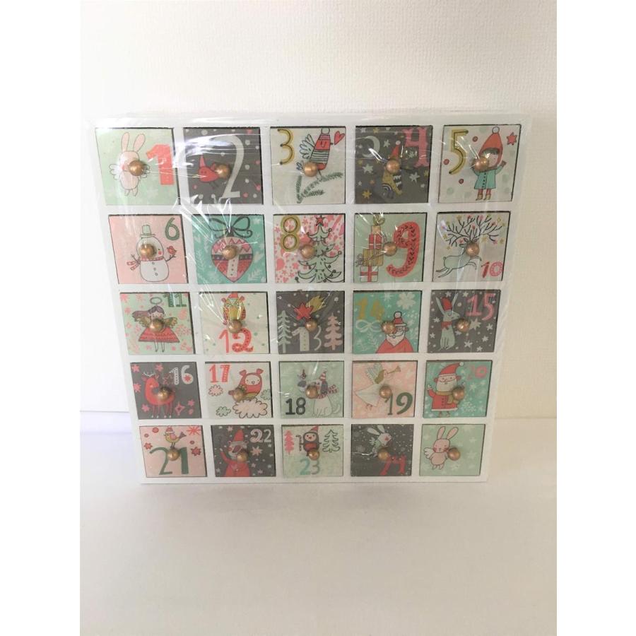 クリスマス カウントダウン 木製アドベントカレンダー 正方形 B07yl9qq76 Le Chantilly 通販 Yahoo ショッピング