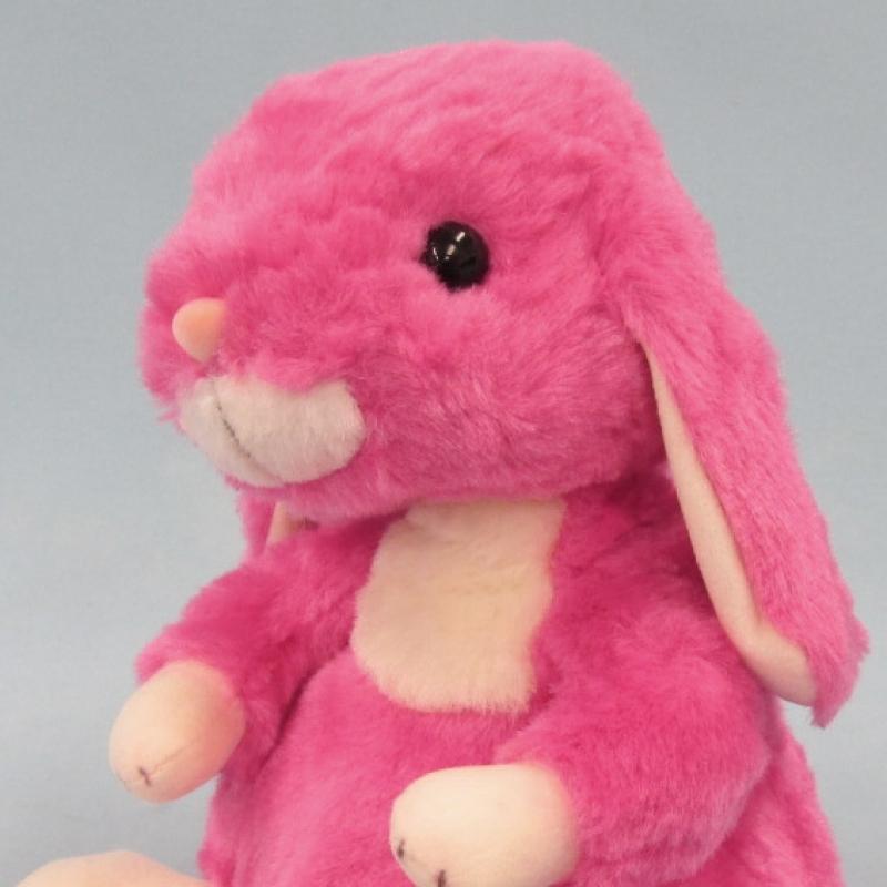 うさぎ ぬいぐるみ ロップイヤー ウサギ フューシャ ピンク Mサイズ