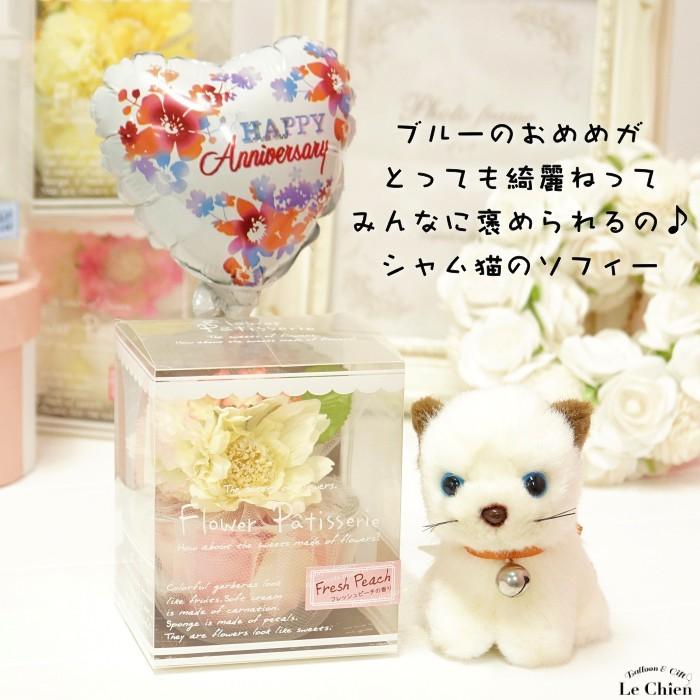 957円 最大74 Offクーポン バルーン電報 ぬいぐるみ電報 猫 ミニにゃんこ ミニフラワー 選べるバルーン 祝電 結婚式 誕生日 発表会 バレンタイン ホワイトデー 入学 卒業 かわいい