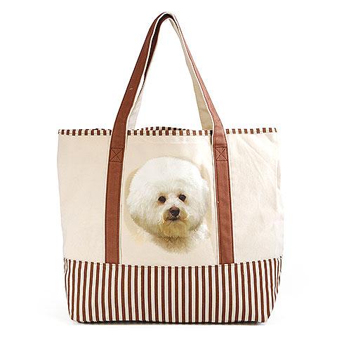 キャンバストートバッグ (ビションフリーゼ)(ミニピン)(キャバリア