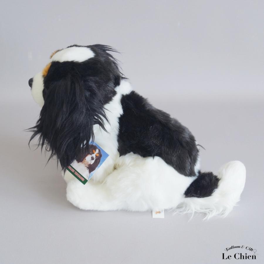 童心ぬいぐるみ　日本製　キャバリア柴黒お座り キャバリア ブラックタン ブラタン 黒 ぬいぐるみ 犬 リアル