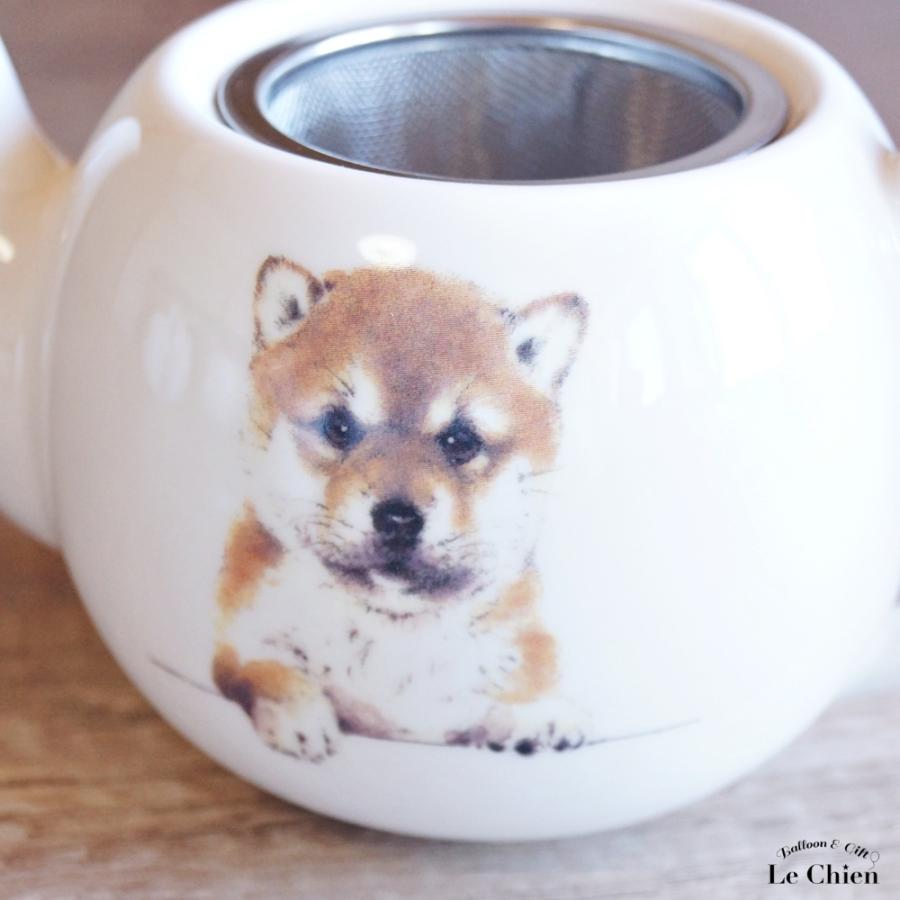 犬 柴犬 ティーポット 茶こし付き かわいい 急須 お茶 紅茶 ハーブ