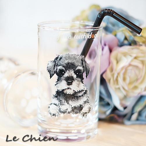 グラス タンブラー(シュナウザー)犬 ガラスのコップ 日本製 230cc わん