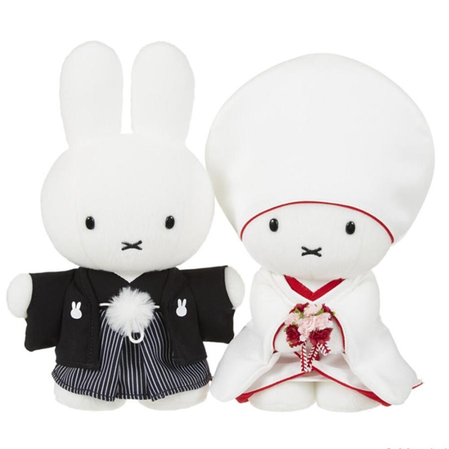 ミッフィー ウェディングドール 和装 ブルーナ ぬいぐるみ 祝電