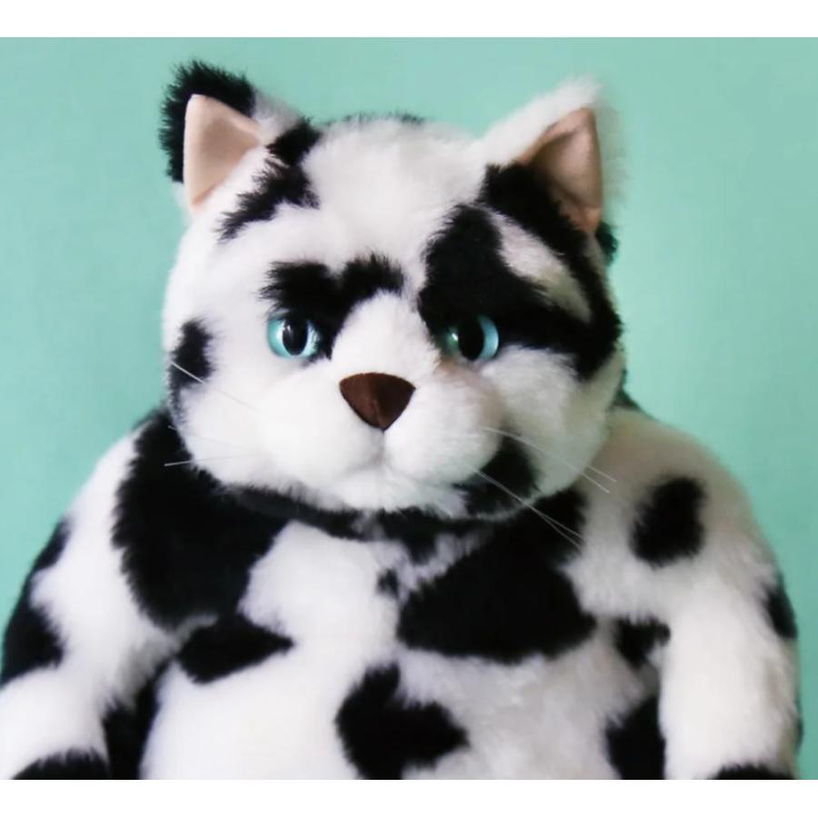 (ポトフ　Potaufeu)ホルスタイン柄 Cuddly カドリー ぬいぐるみ 猫 リアル 大きい ねこのぬいぐるみ 日本製 ねこ ネコ 猫グッズ プレゼント 誕生日 大人_1