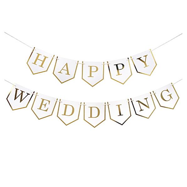 ガーランド Happy Weddingガーランド ハッピーウェディング のレターバナー 壁などに貼ってパーティーを可愛く飾り付けしませんか おしゃれ かわいい Hno Lechien 通販 Yahoo ショッピング