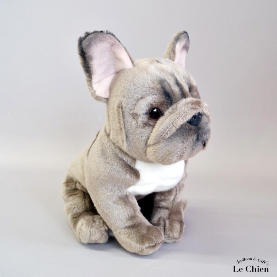 フレンチブルドッグ ぬいぐるみ リアル 犬 黒 ブルー ブリンドル 