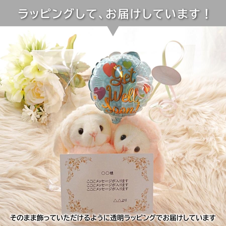 ぬいぐるみ 電報 バルーン お見舞い 入院 退院 お祝い メッセージカード無料 めちゃラブ お見舞い電報 犬 くま ねこ ひつじ うさぎ レッサーパンダ ブタ パンダ Nd 001 Lechien 通販 Yahoo ショッピング