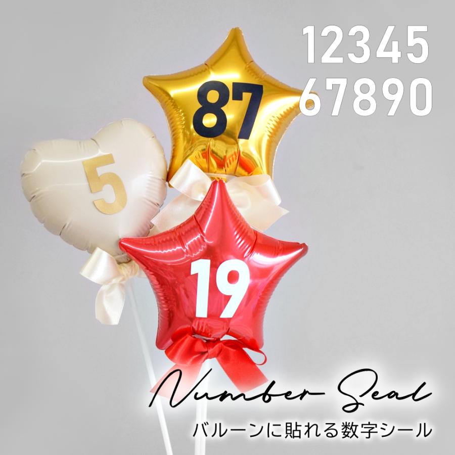 数字 シール ステッカー ばら売り 1枚 背番号 白 黒 金 スポーツ選手