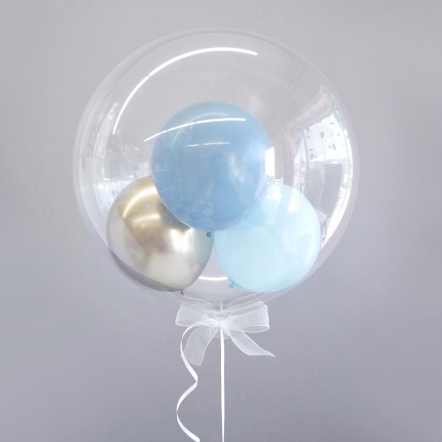 バースデー バルーン 誕生日 浮かせてお届け ヘリウムガス入り 浮く バブルバルーン 名入れ 文字入れ 誕生日プレゼント 結婚式 発表会 ウェディング くすみ 名前 | ブランド登録なし | 06