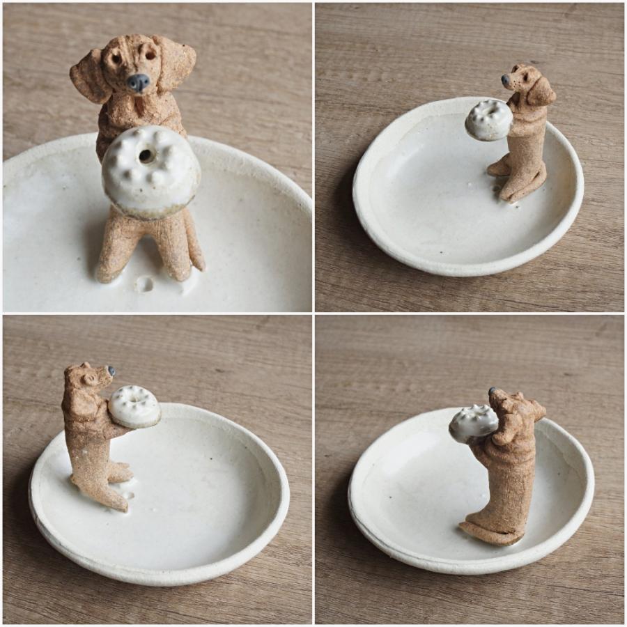 ダックスフンド レッド クリーム ブラック＆タン 線香立て ペット用