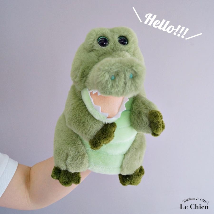 パペット ワニ ワーリー ハンドパペット 指人形 アニマルパペット 動物