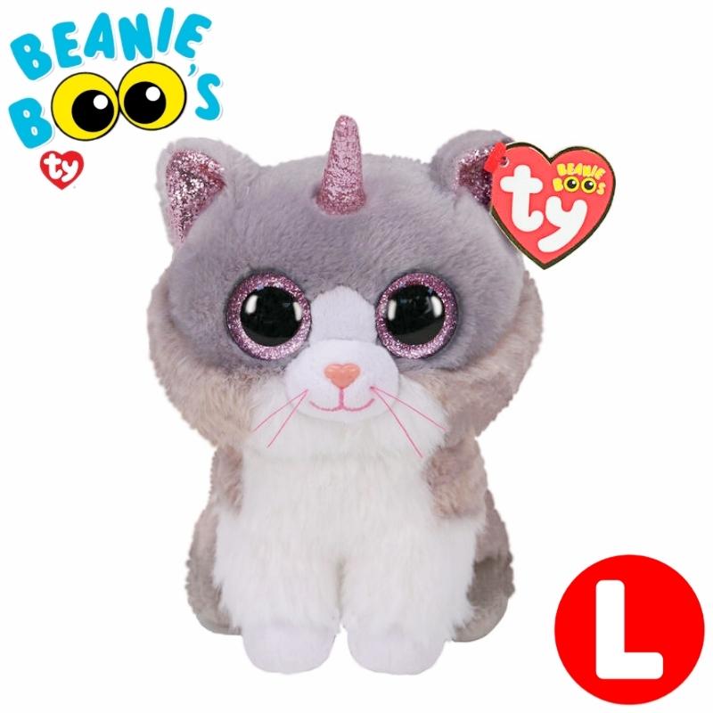Ty ぬいぐるみ ネコのアシャー Beanie Boo S ビーニーブーズ Lサイズ cm タイ ねこ 猫 灰ねこ 灰トラ 誕生日 プレゼント 女の子 キラキラ ギフト 猫グッズ Ty Lechien 通販 Yahoo ショッピング