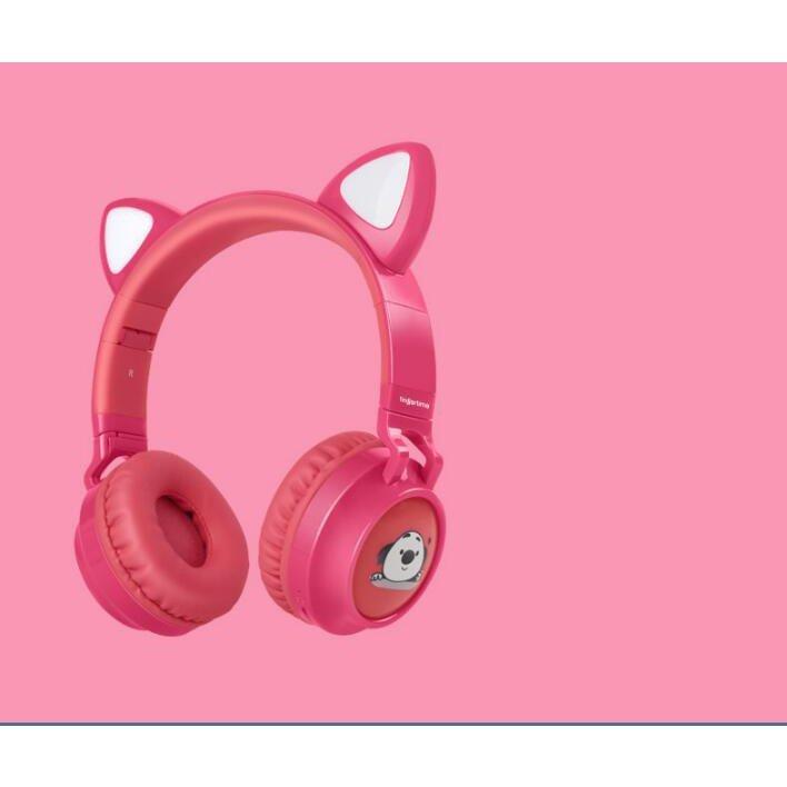 Bluetooth5 0ヘッドホン ワイヤレスヘッドフォン 折りたたみ式 Led付き 有線無線両用 光る猫耳ワイヤレスヘッドホン Air Lyhpjnh4 Leciel 通販 Yahoo ショッピング