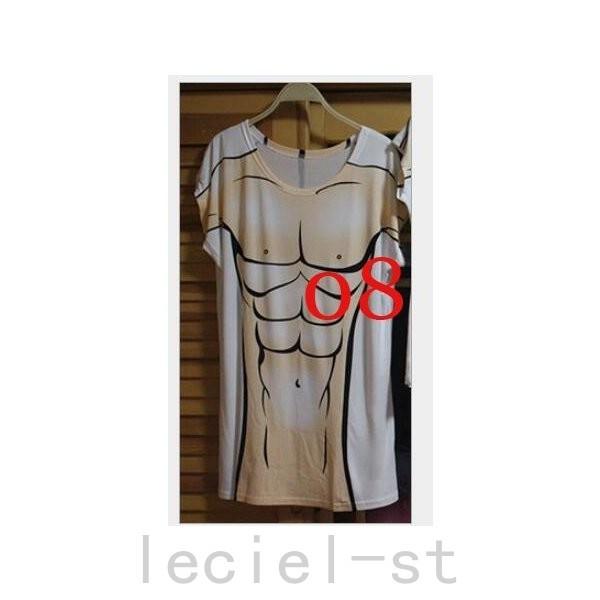 巨乳 団服個性半袖tシャツ カップル面白いｔシャツ 3ｄネタ ビキニ筋肉 ペアルック 8種類 コスチューム ハロウィン レディースパジャマも Dan Fdark756 Leciel 通販 Yahoo ショッピング