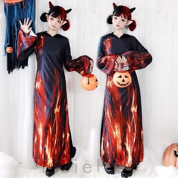 正式的 ハロウィン 仮装 大人 巫女 セクシー ワンピース コスチューム レディースドレス 妖精 悪魔 パーティードレス ゴシック ロリータ服 カラー 写真色 Www We Job Com