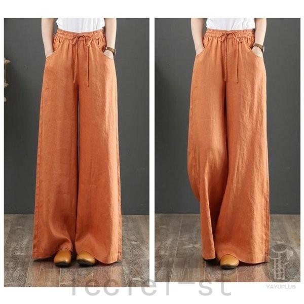 ガウチョ風 リネン 麻パンツイタリア製最終セール - 通販 - guianegro