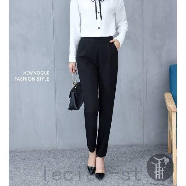 テーパードパンツチノパンボトムスパンツレディース3colorロングパンツ九分丈スラックステーパード美脚ハイウエスト着痩せ無地代引不可 最大80 オフ