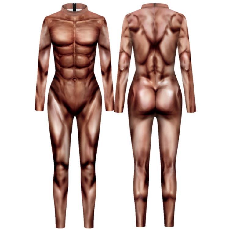 全身タイツ 衣装 レディース 全身 タイツ 子供 コスチューム 筋肉 人体模型 人体 模型 筋肉模型 ハロウィン コスプレ 大人 メンズ 3D プリン｜leciel-st｜05