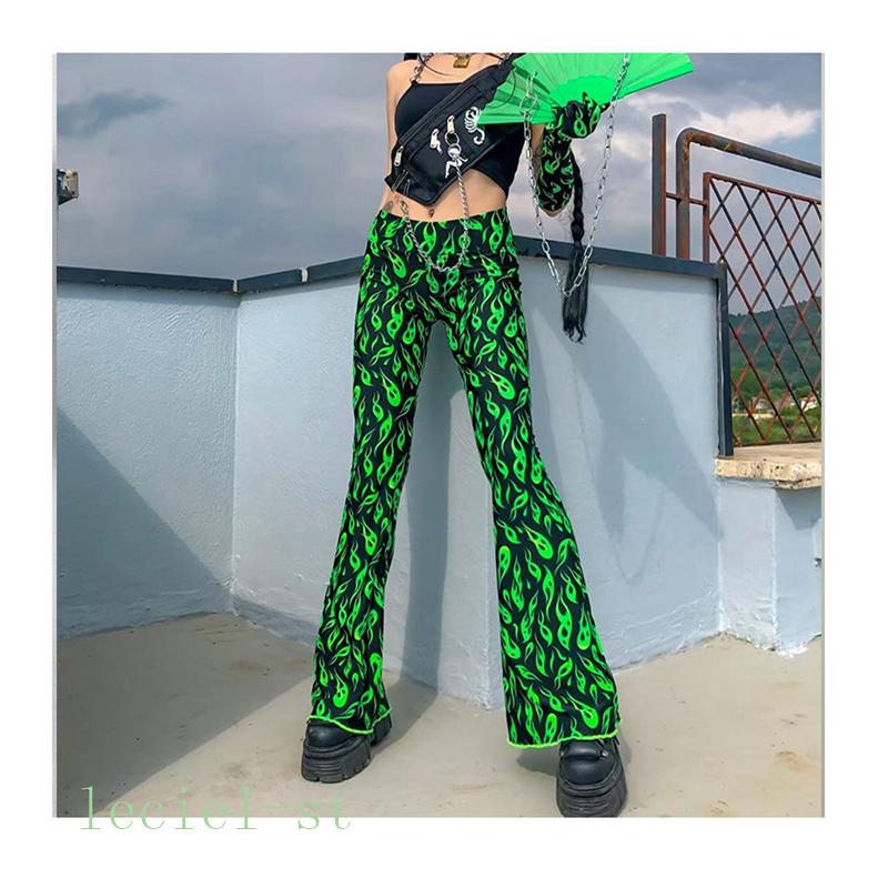 21新作レディース 総柄 長ズボン 個性的 奇抜 Pop 原宿系 ファッション 個性 派手 カワ Lec0622lvse Leciel 通販 Yahoo ショッピング