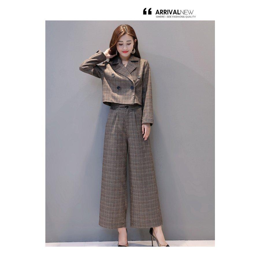 パンツスーツ レディース 50代 卒業式 服 母 レディース ママフォーマル セットアップ 2点セット フォーマル カジュアル チェック柄 おしゃれ 上品 着痩せ Ol アウトレット 送料無料
