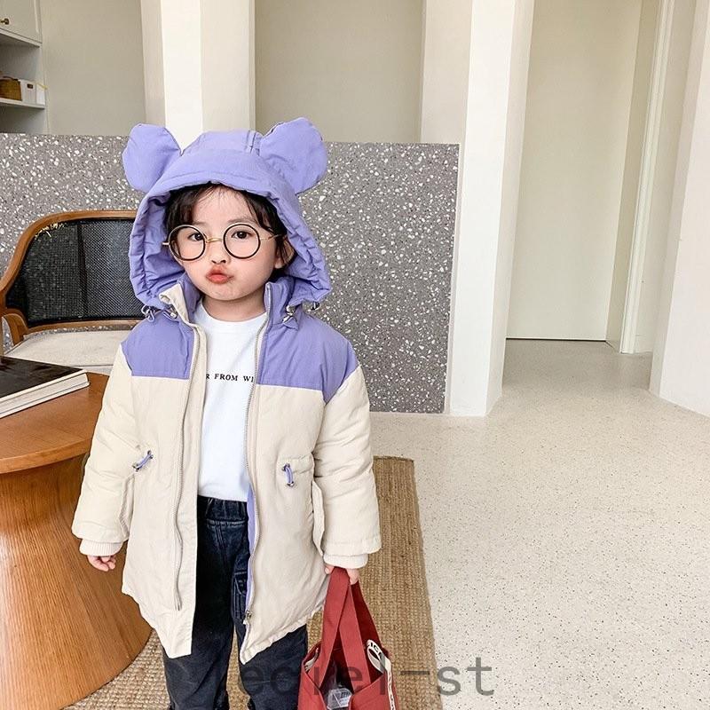 くまちゃん 女の子 可愛い コート アウター 長袖 トップス キッズ ジュニア 子供服 秋冬 暖かい 防寒 おしやれ 一番人気物