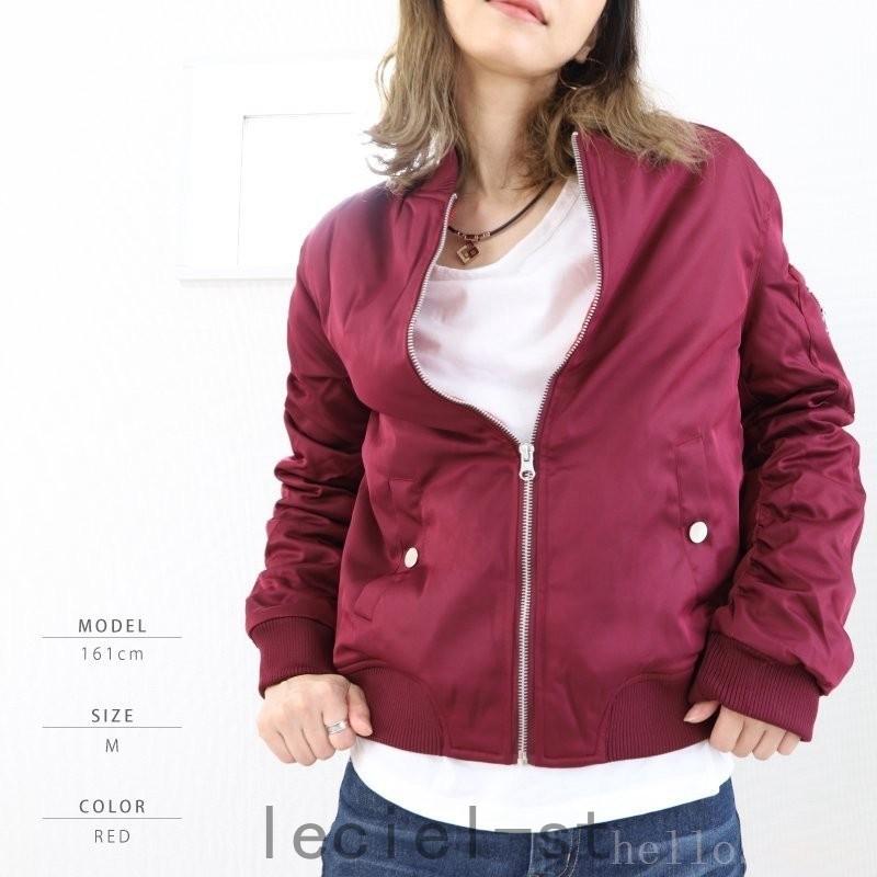 21年秋冬新作 Ma 1レディースフライトジャケット中綿入り厚手黒レディースブルゾン秋冬ma1リブ付きブルゾン防寒ジャケット白グレーネイビーカーキレッド Commerces Boutique