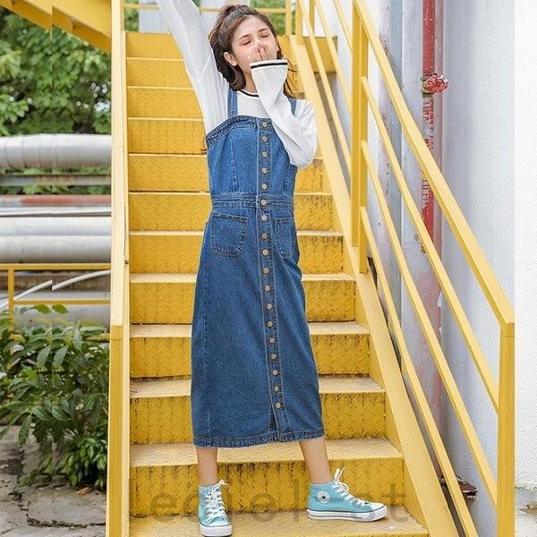 高品質の人気 サロペット レディース 上品 秋冬 タイト 大人可愛い きれいめ ボタンつき かっちり デニム生地 その他ドレス ブライダル カラー サイズ M青 Www Cognitiva La