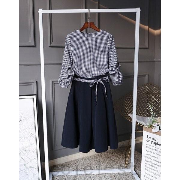 福袋セール セットアップ トップス ボトムス ひざ丈スカート ワンピース ひざ丈ワンピース ラウンドネック セットアップ カラー サイズ Xl ネイビー Www Proquemchile Com