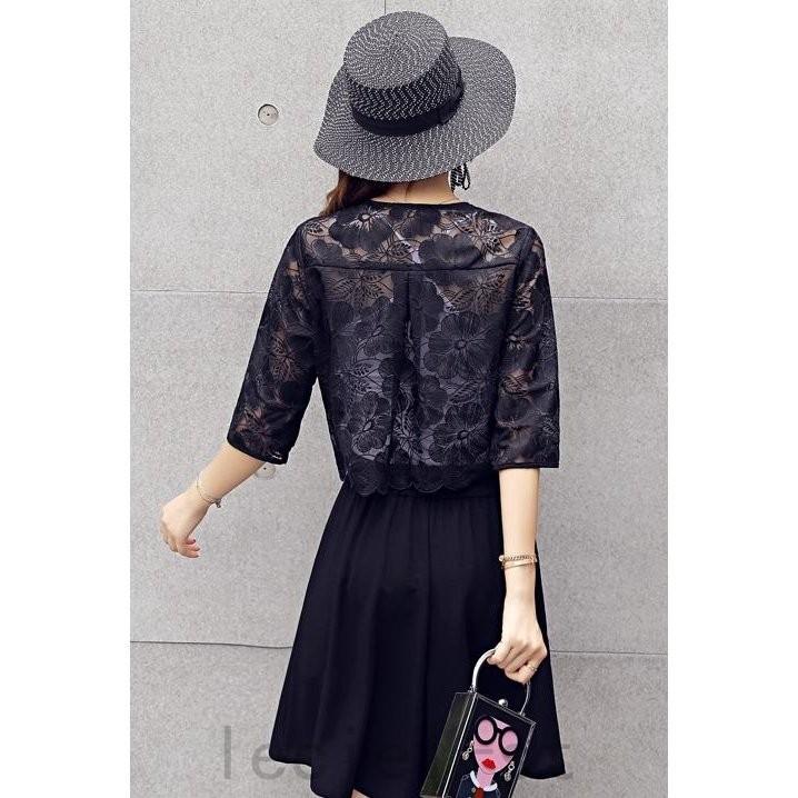 21新作カーディガン 総レースカーディガン シースルー レディース 薄手 ボレロ ショート丈 羽織り Shi 1auajp4q Leciel 通販 Yahoo ショッピング