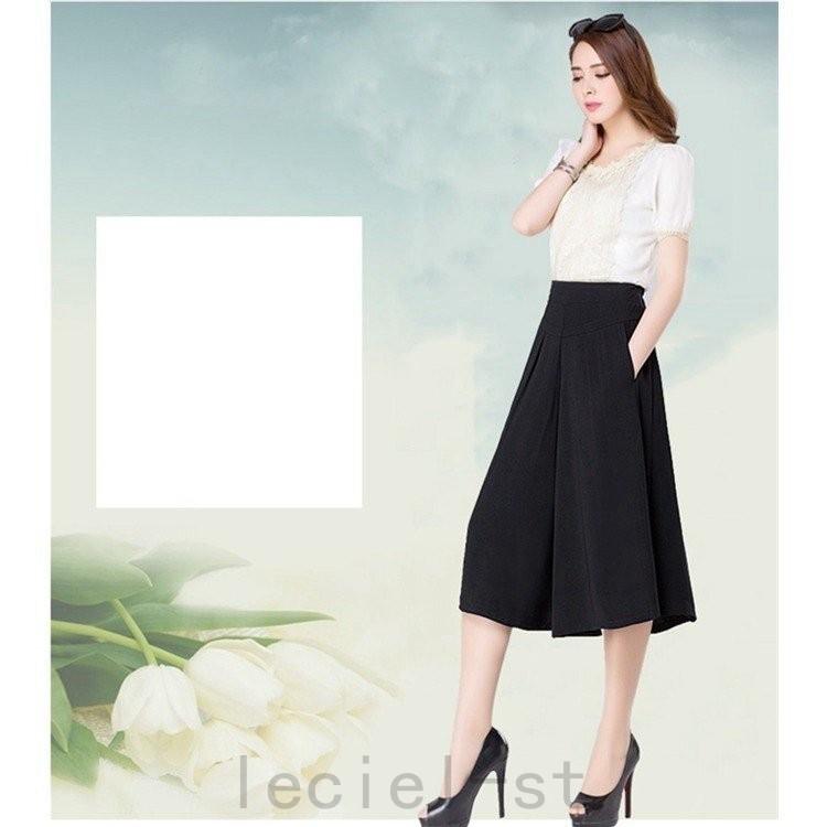 21新作七分丈 ガウチョパンツ スカーチョ レディース パンツ ワイドパンツ スカンツ ポンチ スラックス 注目の福袋