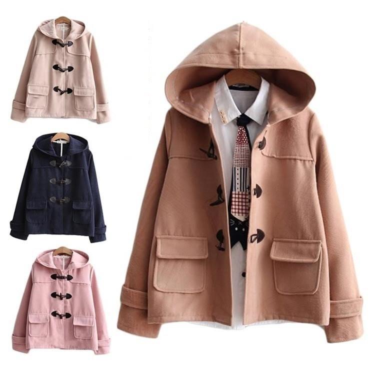 21新作ダッフルコート ショートダッフル メルトン レディース 絶対一番安い 可愛い ショートコート 学生 ショート丈