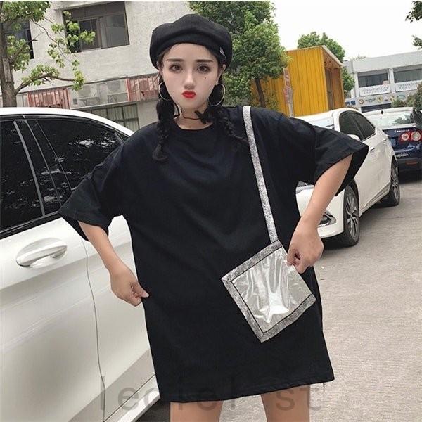 21新作韓国 原宿系 レディースファッション スタイル ロング丈 半袖 Tシャツ カラフル 派手 カワ な En5hxfxk3w トップス Www Elghoniemy Com