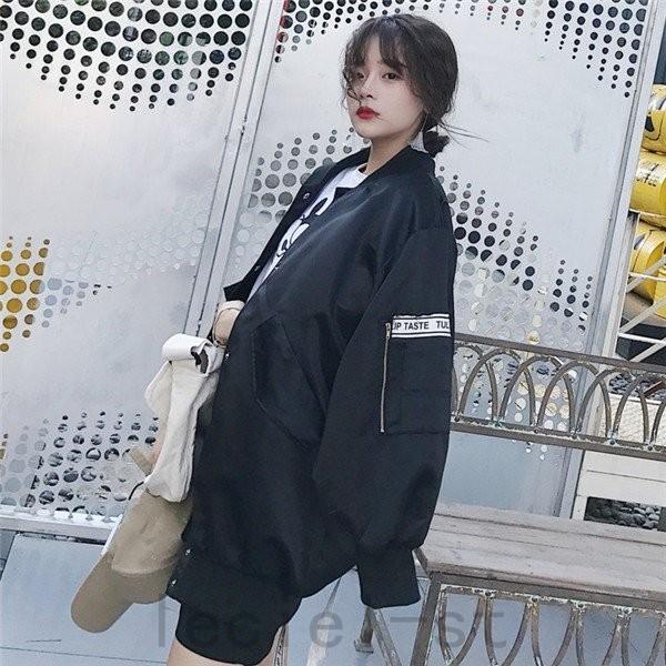 21新作秋冬 韓国 原宿 ファッション レディース 長袖 スタジャン ロゴ ダンス 衣装 派手 カワ 服 Shi L24zlydq Leciel 通販 Yahoo ショッピング