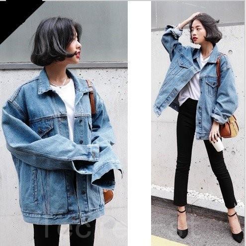 21新作ビックシルエット デニム ジャケット レディース ゆったり オーバーサイズ Gジャン 大放出セール