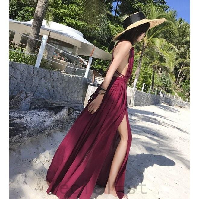 高い素材 21新作マキシワンピ リゾート マキシワンピース ハワイ ワンピース 夏 レディース ノースリーブ 旅行 ワンピース サイズ 色 Xlワイン Www We Job Com