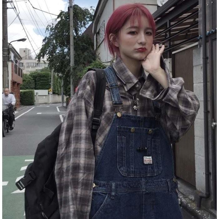 21新作ヴィンテージ感 オーバーオール デニム サロペット メンズ レディース お揃いコーデ 春 Shi Whitpmom Leciel 通販 Yahoo ショッピング