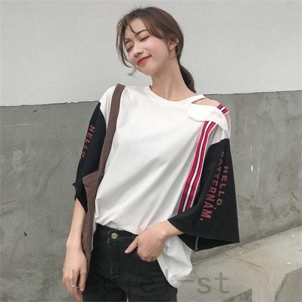 21新作韓国 ファッション レディース ロゴ 半袖 Tシャツ カラフル ダンス 衣装 派手 カワ な 服 Shi Z5aavivh Leciel 通販 Yahoo ショッピング