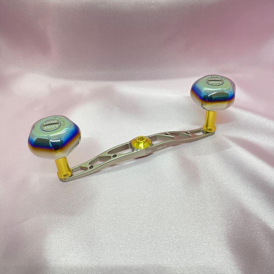 LIVRE BAIT CASTING CRANK130 PT35ノブ CRANK130 クランク130 リブレベイトハンドルに五角形ノブ PT35を装着し