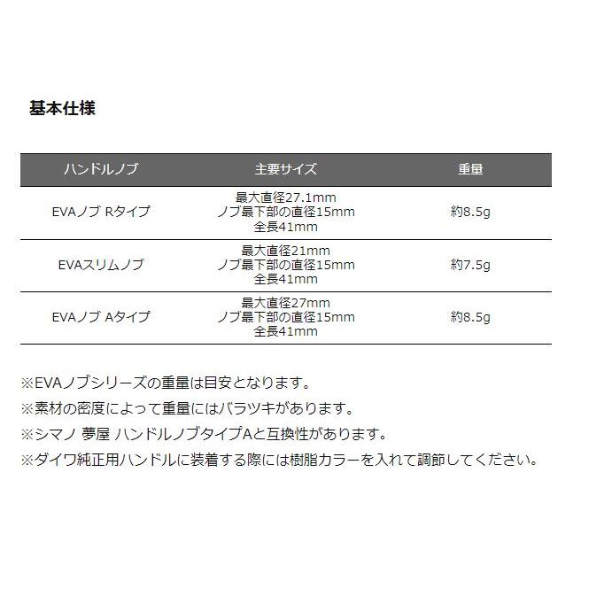 EVAノブ 【全3タイプ】 avail アベイル 1個入 シマノ 夢屋