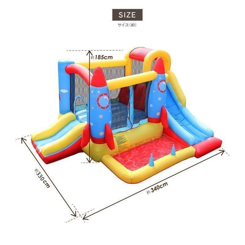 【初期/レア】 プール 遊具 トランポリン すべり台 滑り台 大型遊具 エアー遊具 ロケット ふわふわ遊具 アウトドア イベント プレゼント キッズ 子供 【1093104726】(38940円)