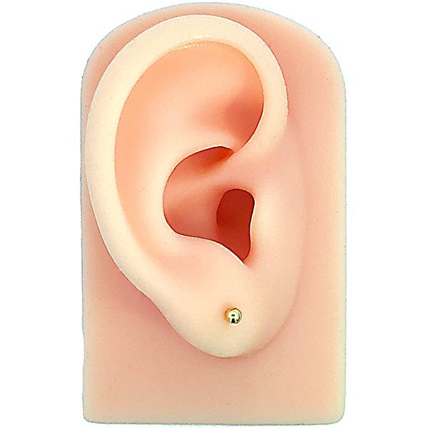 18金 丸玉 3mm ボール ピアス 小さめ 人気 定番 両耳 1ペア ゴールド レディース メンズ シンプル ピアス プレゼント ギフト 日本製 ピヤス ぴあす 爆買の画像