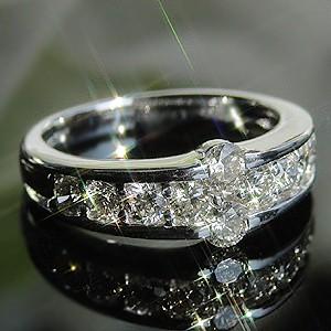 プラチナ ダイヤモンド エタニティ リング pt900 1.0ct 指輪 
