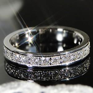 PT950 ダイヤモンド フルエタニティリング プラチナ 1.00ct 4月 誕生石