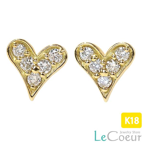 ハートピアス ダイヤモンド ダイヤモンドハートパヴェピアス ピアス 